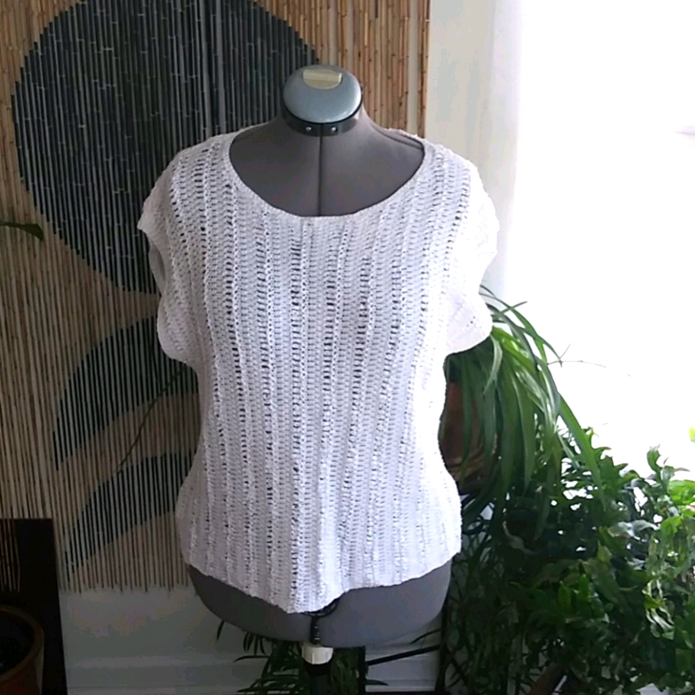 Ralph Lauren Green Label Crochet top sz xl